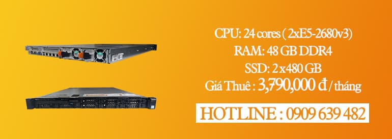 Thuê Máy chủ giá rẻ Dell Server R630 – Tại VNSO
