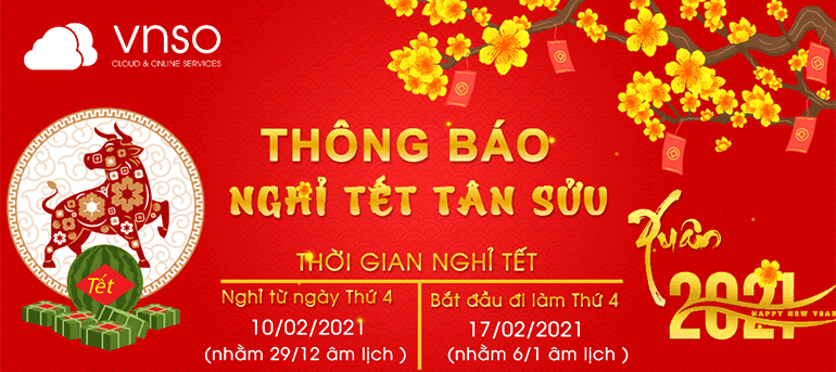 Thông Báo Lịch Nghỉ Tết Tân Sửu 2021