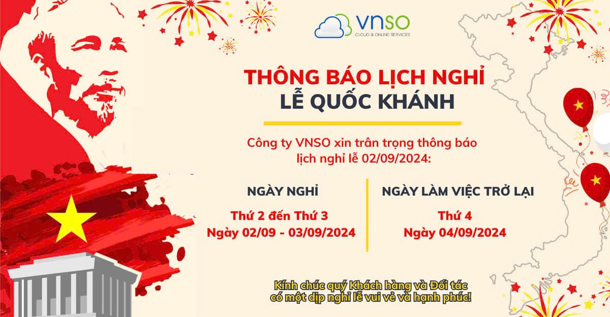 Thông Báo Nghỉ Lễ Quốc Khánh 2/9 Năm 2024