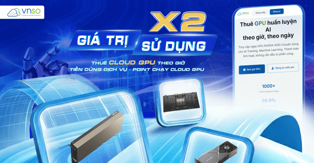 Khuyến Mãi Cloud GPU – X2 Giá Trị Sử Dụng Tiền Dùng Dịch Vụ