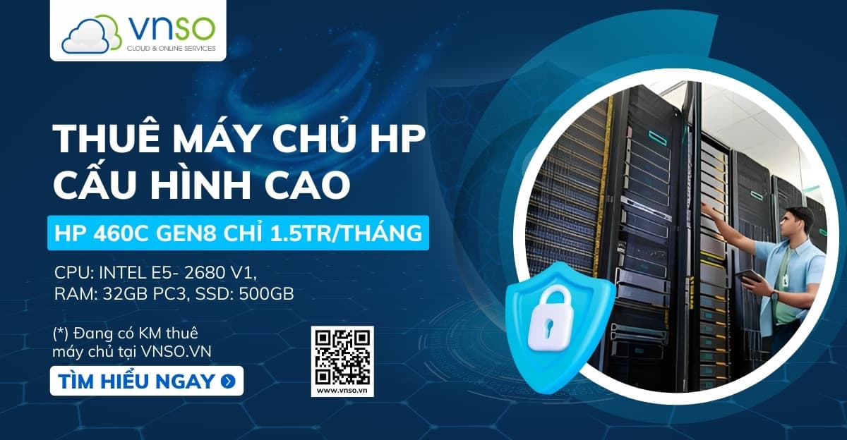 Thuê Máy Chủ HP Chính Hãng – Chỉ từ 1.5tr/tháng!