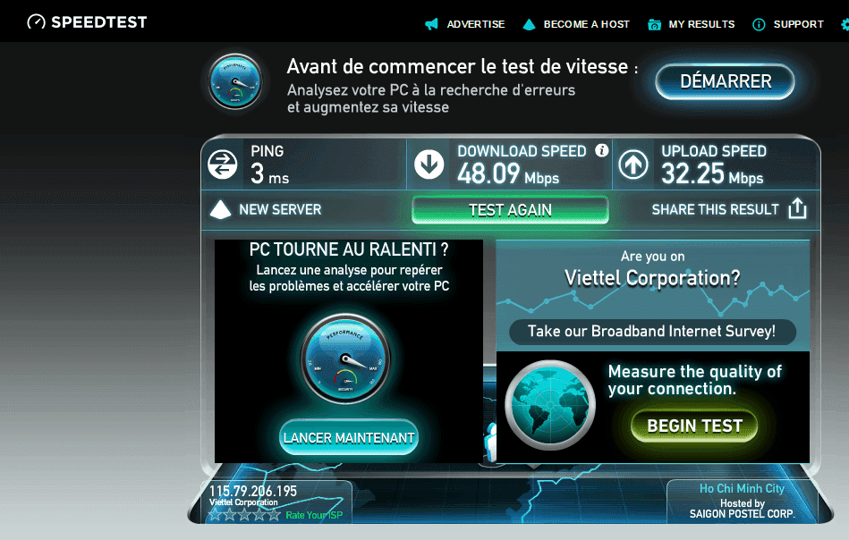 Hướng dẫn kiểm tra tốc độ băng thông trên server/VSP
