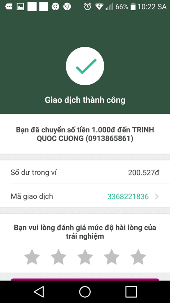 Hướng dẫn thanh toán momo